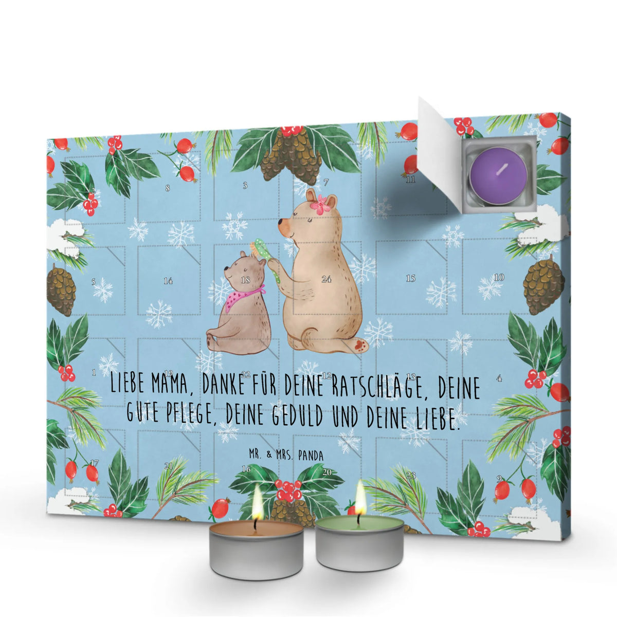 Duftkerzen Adventskalender Bär Kind