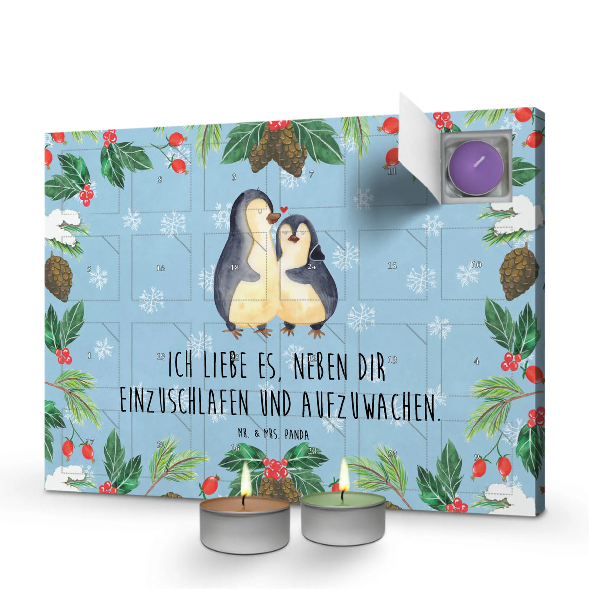 Duftkerzen Adventskalender Pinguine Einschlafen