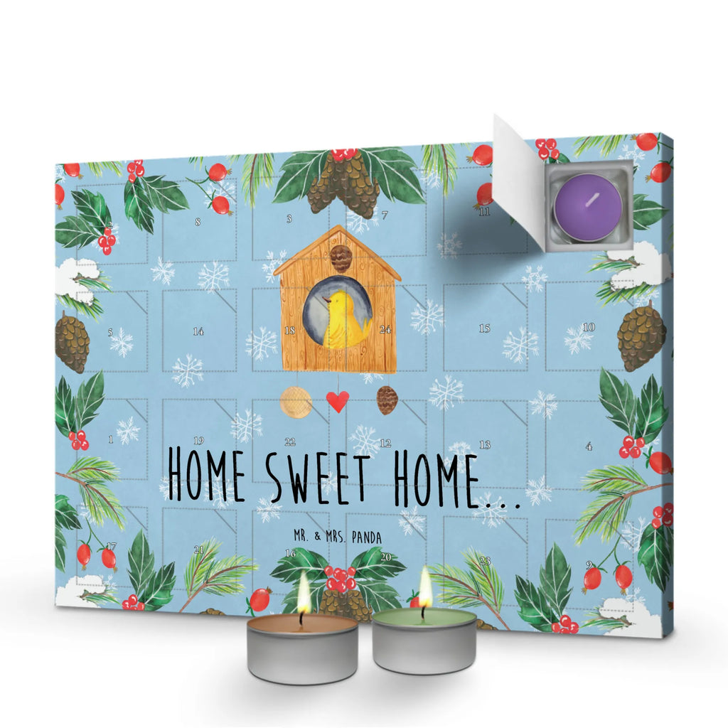 Scented candle advent calendar birdhouse Home card, gift ideas, gifts, animal lover, special gifts, cute animal motives, hand drawn, small animals, good mood, cute, funny sayings, moving in, moving gift, bird, birdhouse, gift, house building, moving out