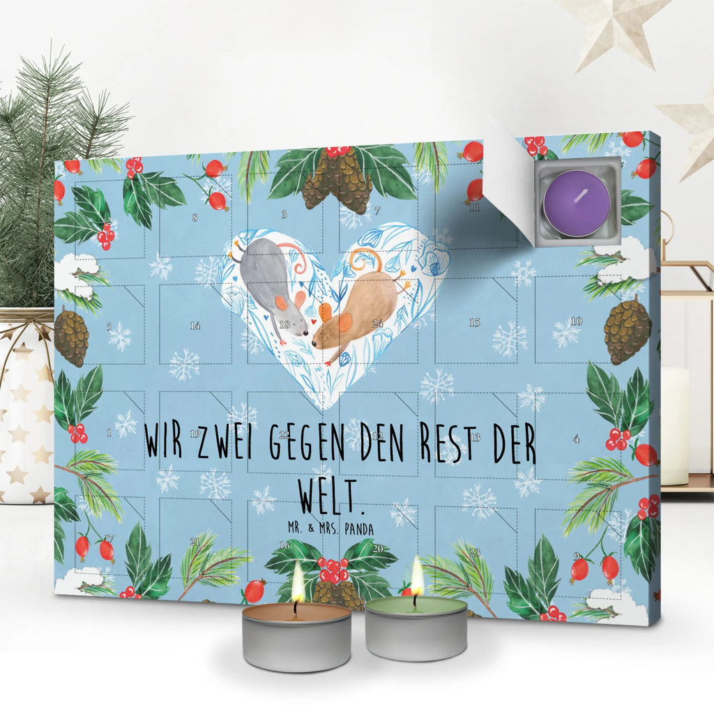 Scented candle advent calendar Mice heart Loving, Two, gift for him, gift for her, Love gift, Together, anniversary gift, Proposal of marriage, Marriage, love gift, mice, mouse, love message, favourite person, wedding, anniversary, gift for two, proof of love, togetherness