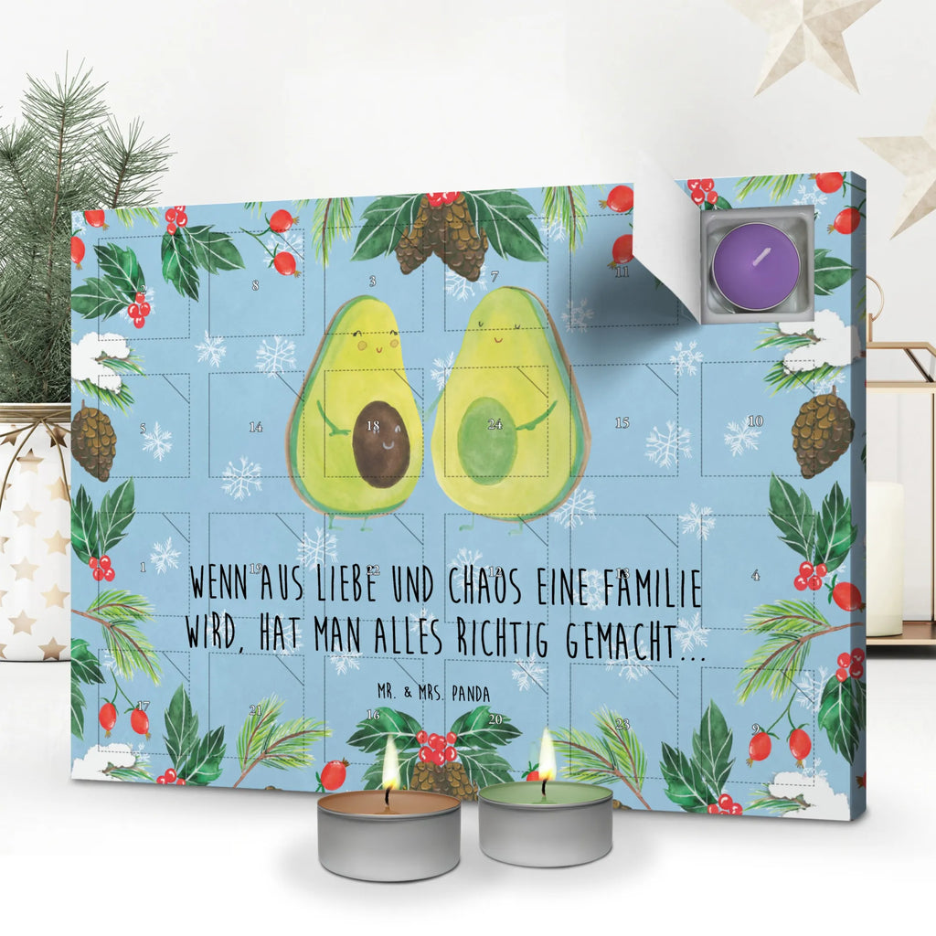 Scented candle advent calendar avocado pair vegetables, children, wedding, birth, pregnancy