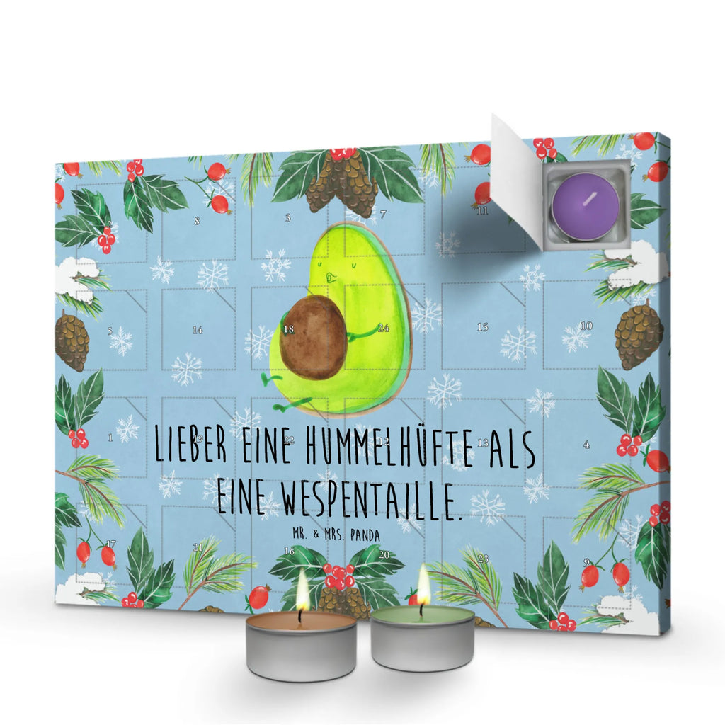 Scented candle advent calendar avocado Pipes vegetables, diet, nutrition, being fat, losing weight, chubby