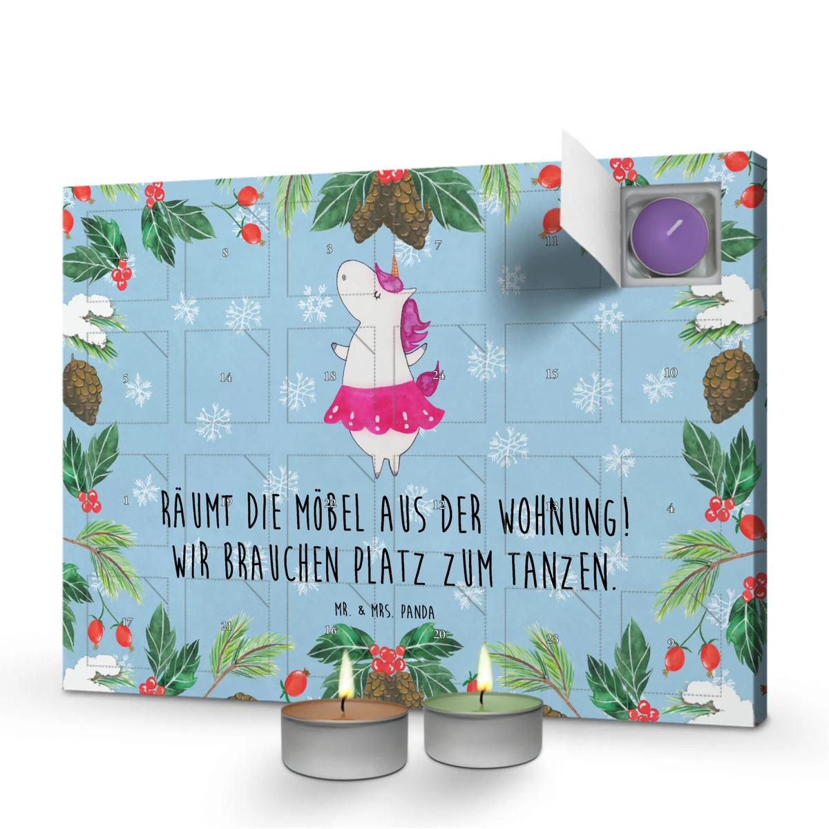 Duftkerzen Adventskalender Einhorn Ballerina