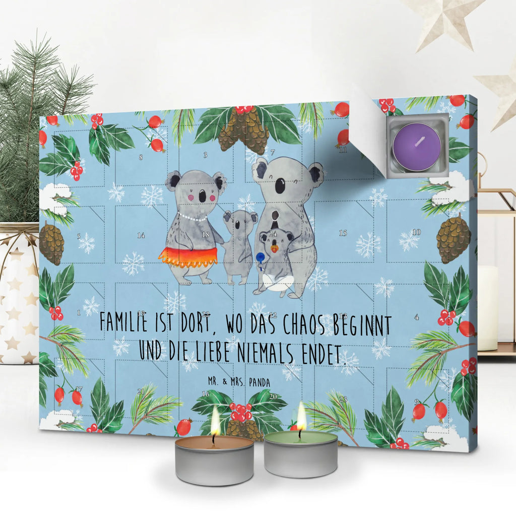 Scented candle advent calendar Koala Family Father's Day, Mother's Day, siblings, children, family life