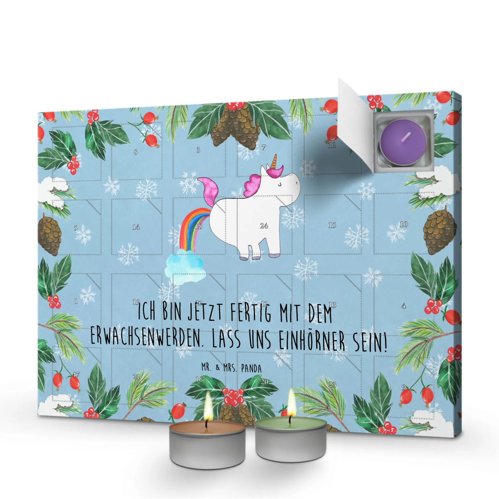 Scented candle advent calendar unicorn fart present, girlfriend gift, unicorn fart, fun, fart, rainbow, uniorn saying