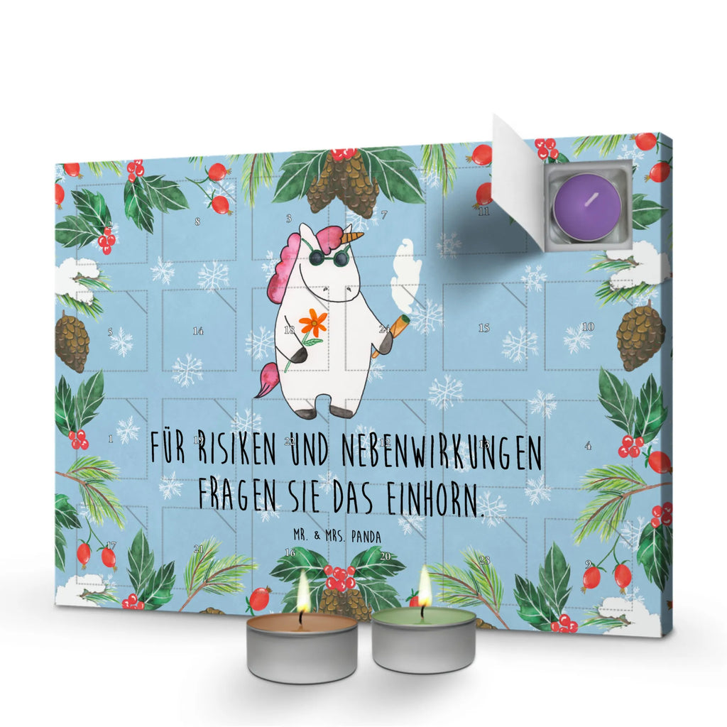Scented candle advent calendar unicorn Woodstock witty, fun, smoke, cigarette, birthday gift, smoking, present friend, alcohol