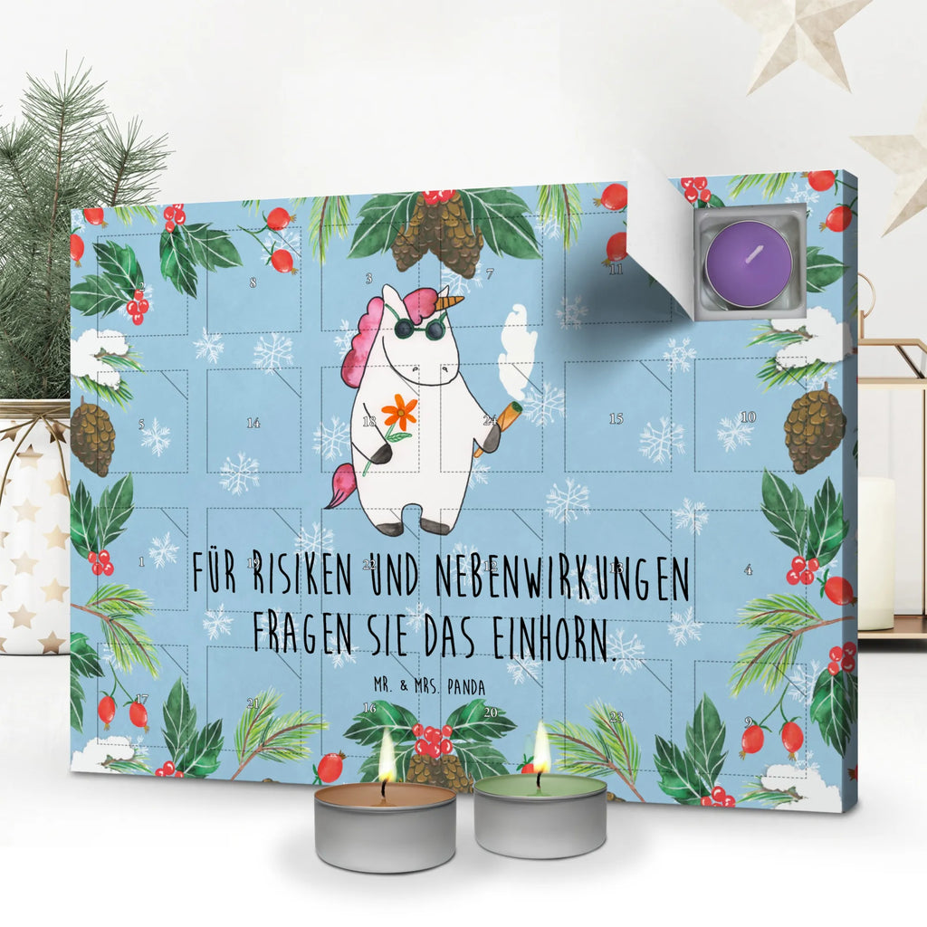 Scented candle advent calendar unicorn Woodstock witty, fun, smoke, cigarette, birthday gift, smoking, present friend, alcohol