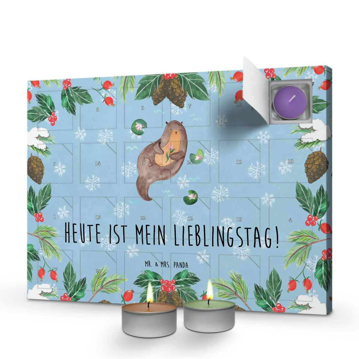 Duftkerzen Adventskalender Otter Seerose