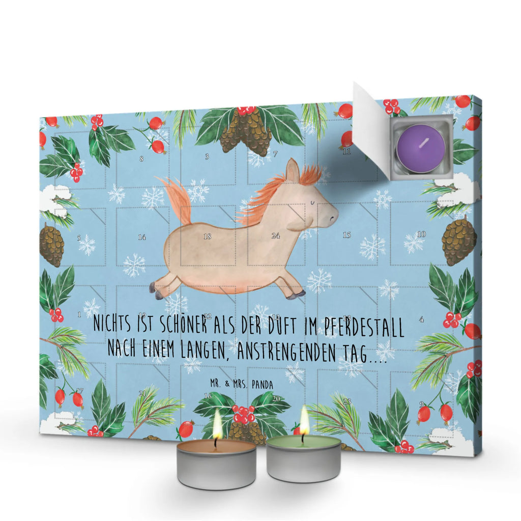 Scented candle advent calendar Horse Jump animals, farm animals, farm, riding out, horse, horses, riding, horse owner, horse stable, stable