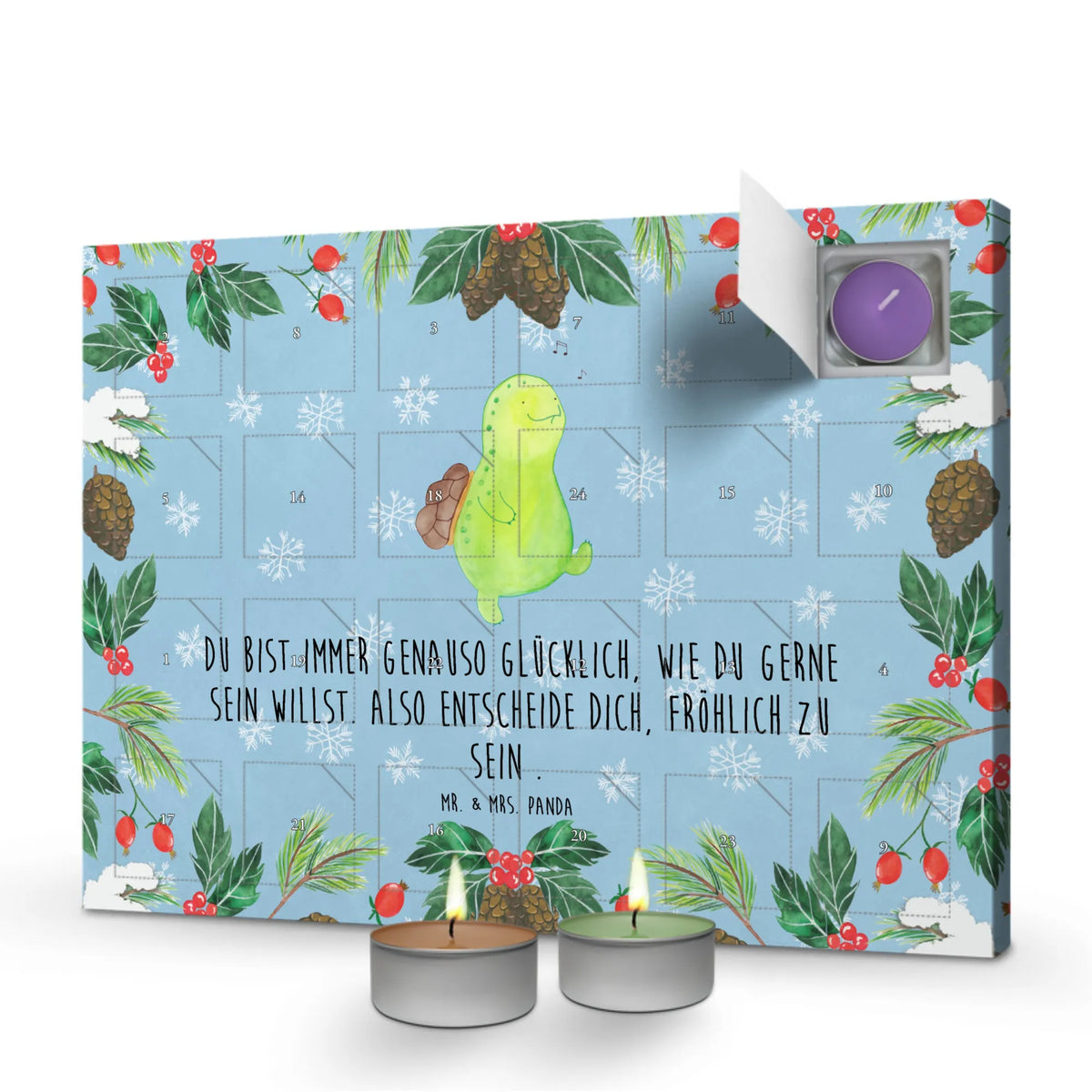 Duftkerzen Adventskalender Schildkröte Pfeifen