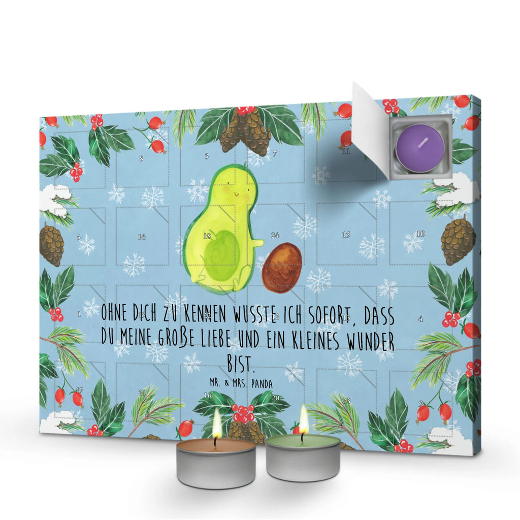 Scented candle advent calendar avocado core rolls vegetables, birthday, infant, first child, birth, big love, pregnancy, for birth, child