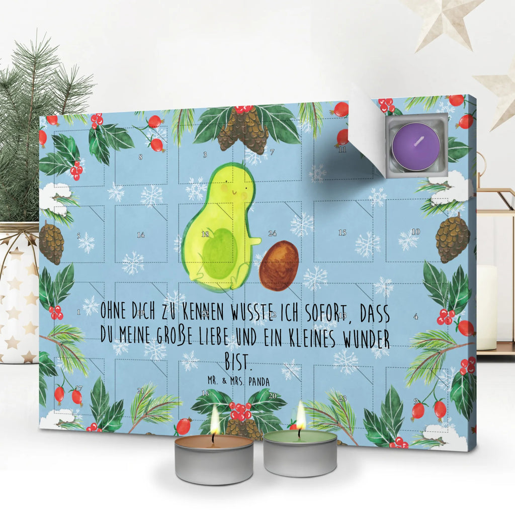 Scented candle advent calendar avocado core rolls vegetables, birthday, infant, first child, birth, big love, pregnancy, for birth, child