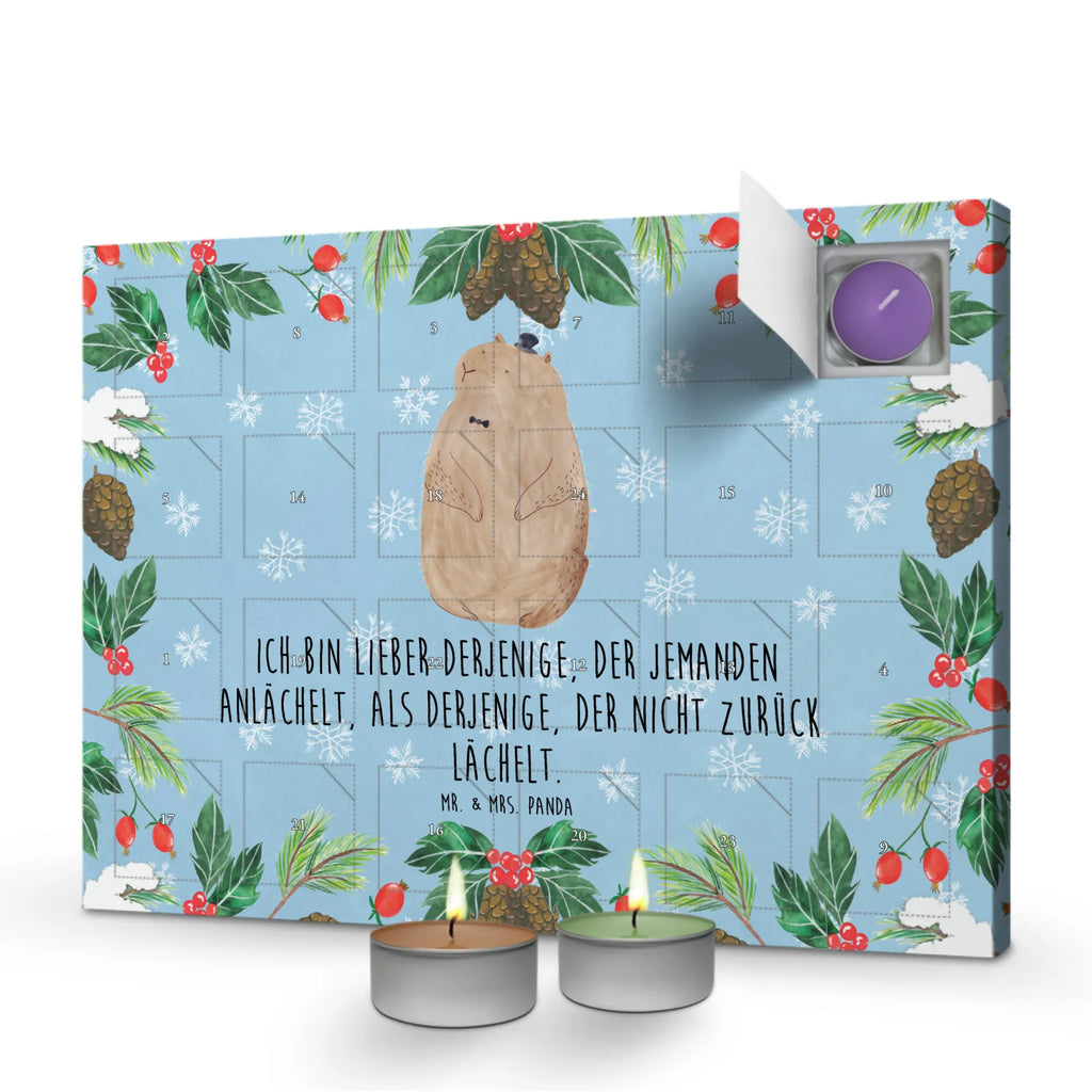 Scented candle advent calendar Groundhog card, gift ideas, gifts, animal lover, special gifts, cute animal motives, hand drawn, small animals, good mood, cute, funny sayings, respect, cheerfulness, decency, friendliness, etiquette, Groundhog