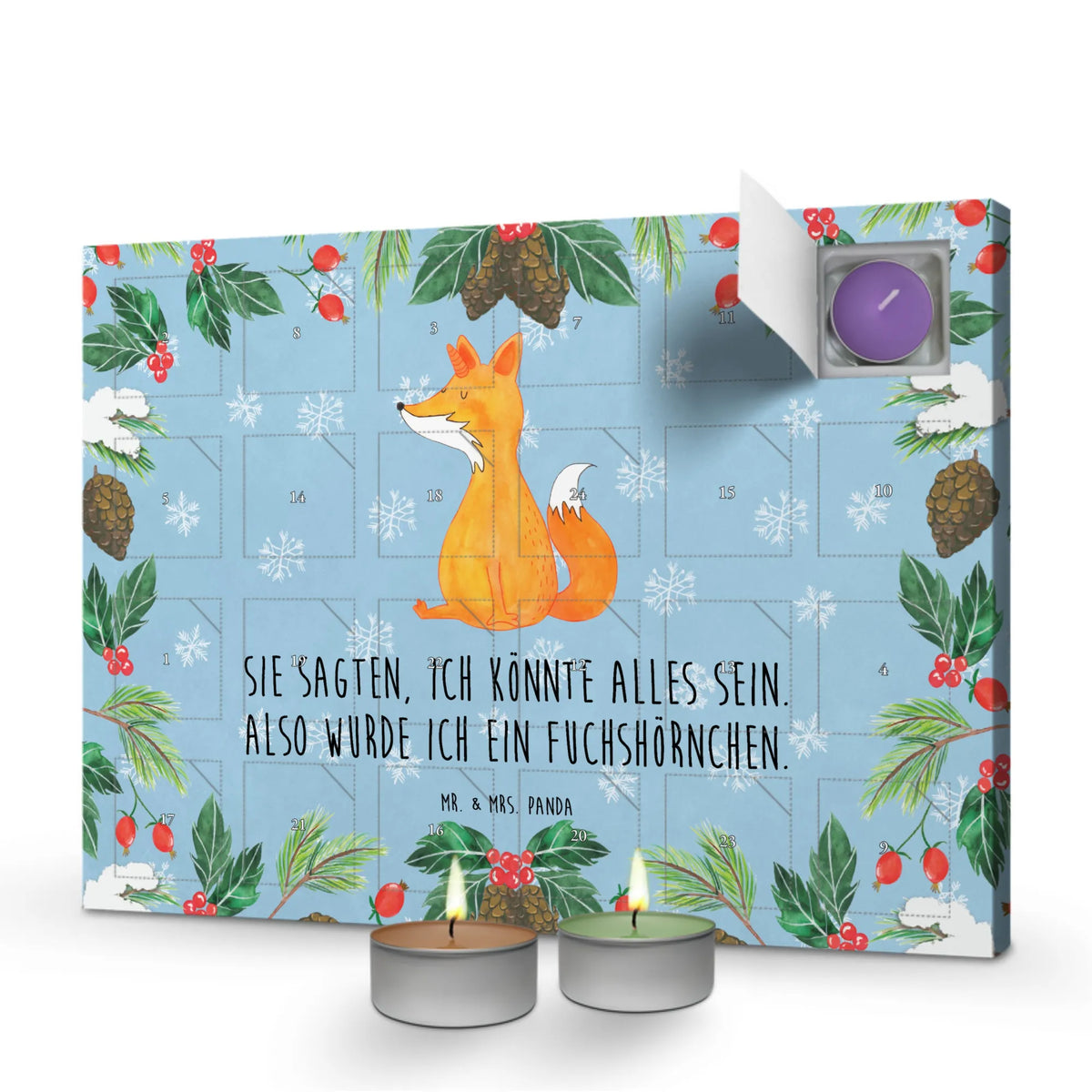 Duftkerzen Adventskalender Einhorn Fuchs