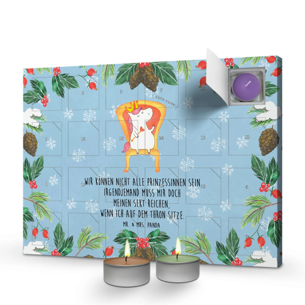 Scented candle advent calendar unicorn king friend gift, Crown, Present friend, Princess, President, Ruler, King, Chancellor, Emperor, Prosecco