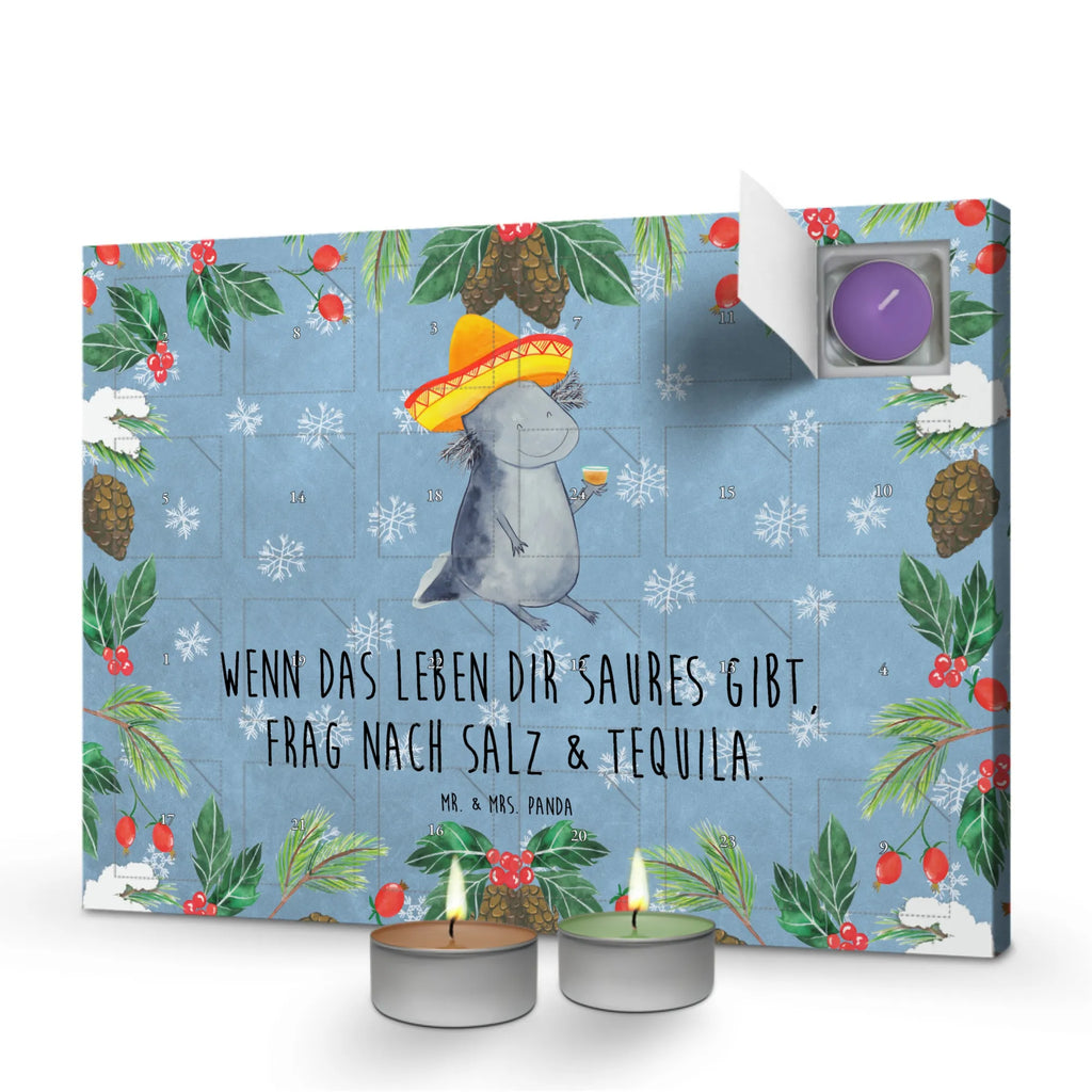 Scented candle advent calendar axolotl tequila salamander, Axelotl, marine animals, Mexican walking fish, Tail Lurch, Lemon, Fire Dragon, Saying, Amphibian, Fire Salamander