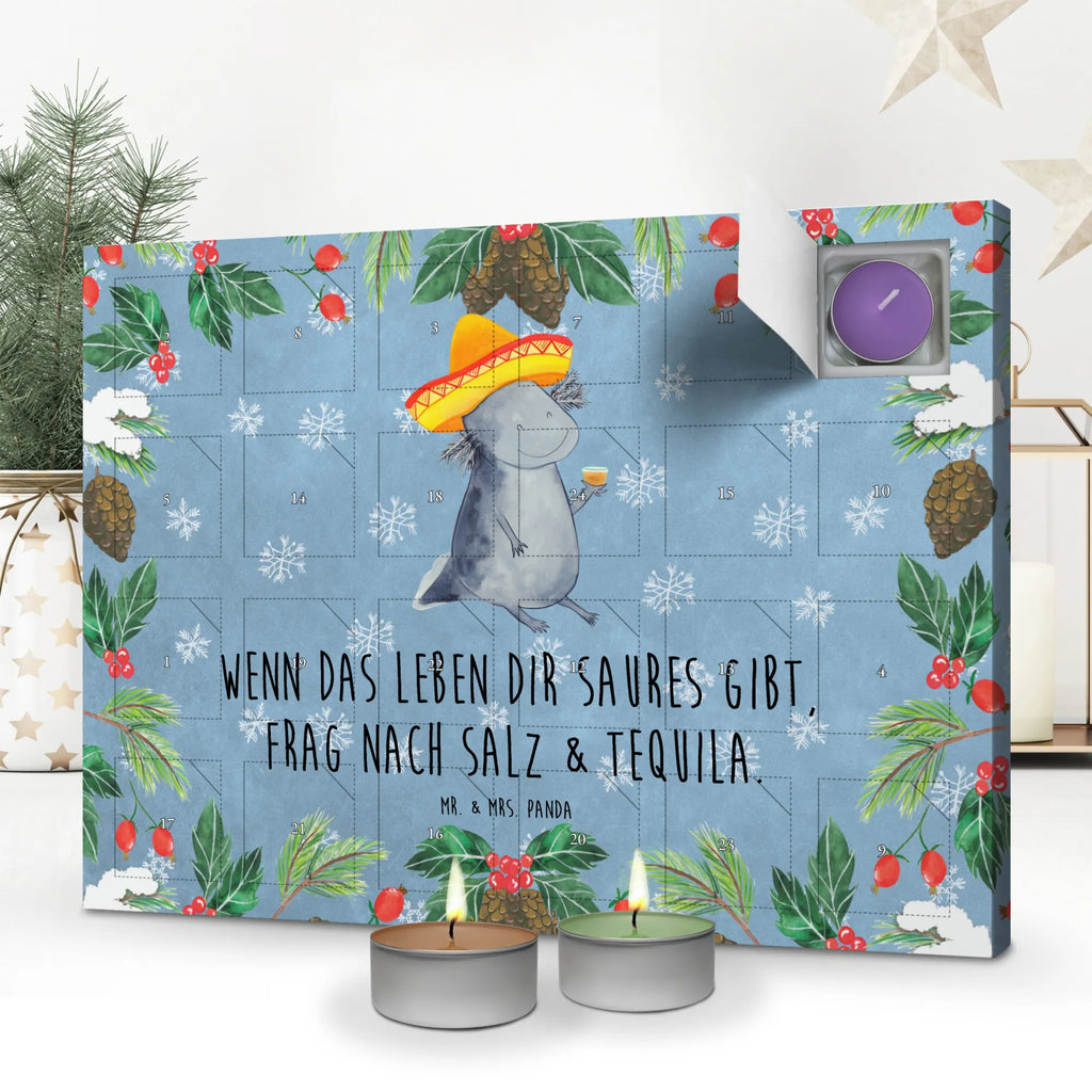 Scented candle advent calendar axolotl tequila salamander, Axelotl, marine animals, Mexican walking fish, Tail Lurch, Lemon, Fire Dragon, Saying, Amphibian, Fire Salamander