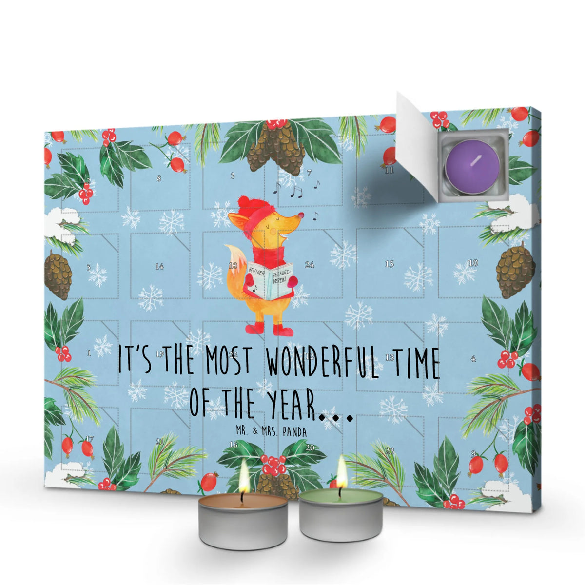 Scented candle advent calendar Fox Singer