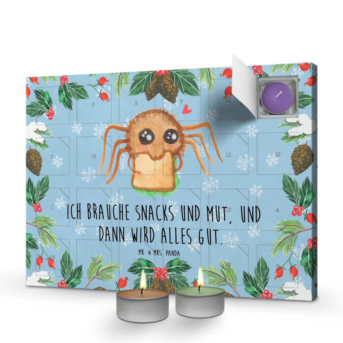 Duftkerzen Adventskalender Spinne Agathe Sandwich