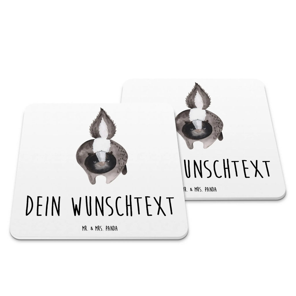 Personalised Coaster Set skunk attack Untersetzer für Tassen, Kunststoff Untersetzer, Untersetzer mit Namen, Personalisierte Untersetzer, Untersetzer Personalisiert, Untersetzer, Untersetzer Bedruckt, Glasuntersetzer, Untersetzer mit Sprüchen, Untersetzer Set, Stinktier, Skunk, Stinker, Raubtier, wütend, Stinki, Drohung, Wildtier