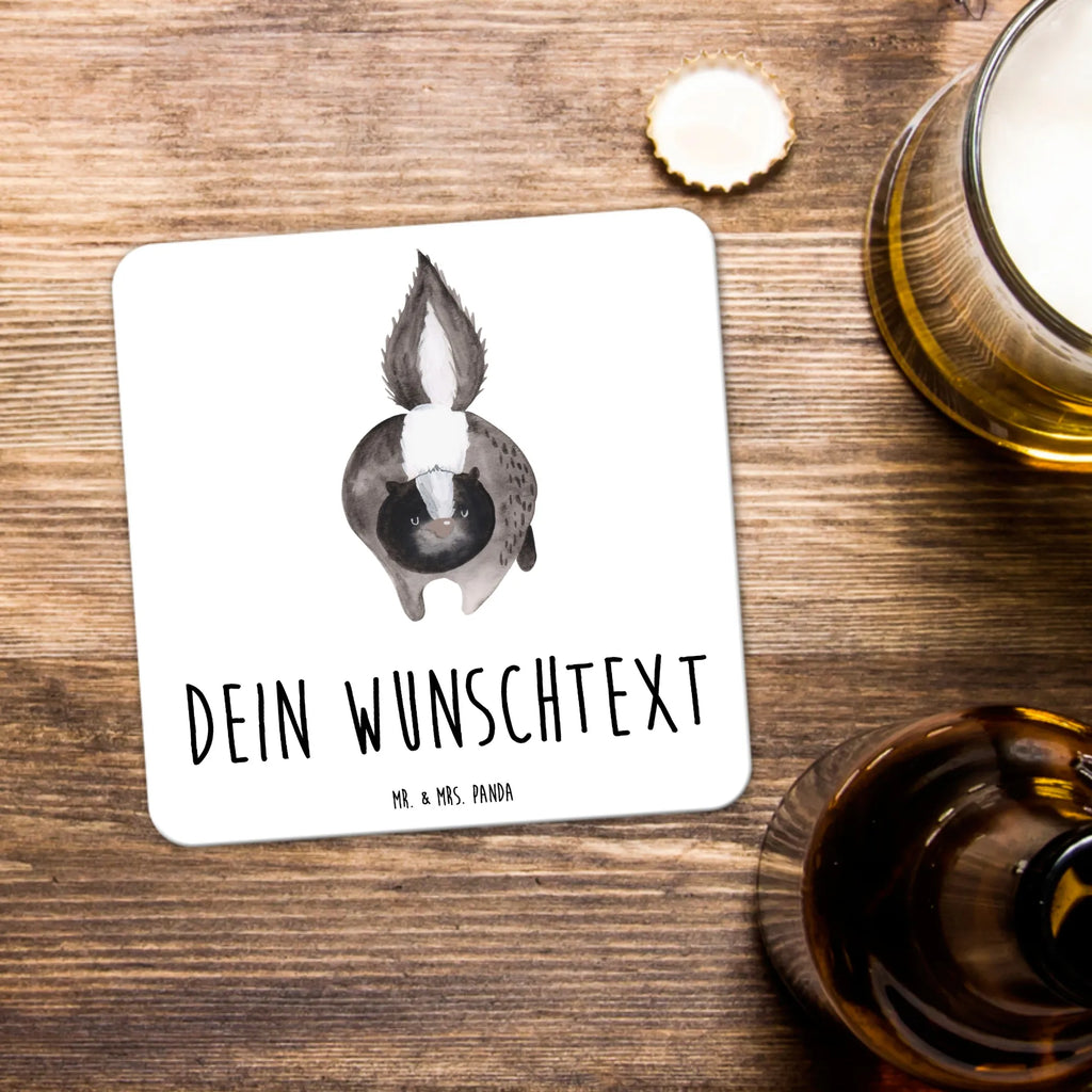Personalised Coaster Set skunk attack Untersetzer für Tassen, Kunststoff Untersetzer, Untersetzer mit Namen, Personalisierte Untersetzer, Untersetzer Personalisiert, Untersetzer, Untersetzer Bedruckt, Glasuntersetzer, Untersetzer mit Sprüchen, Untersetzer Set, Stinktier, Skunk, Stinker, Raubtier, wütend, Stinki, Drohung, Wildtier