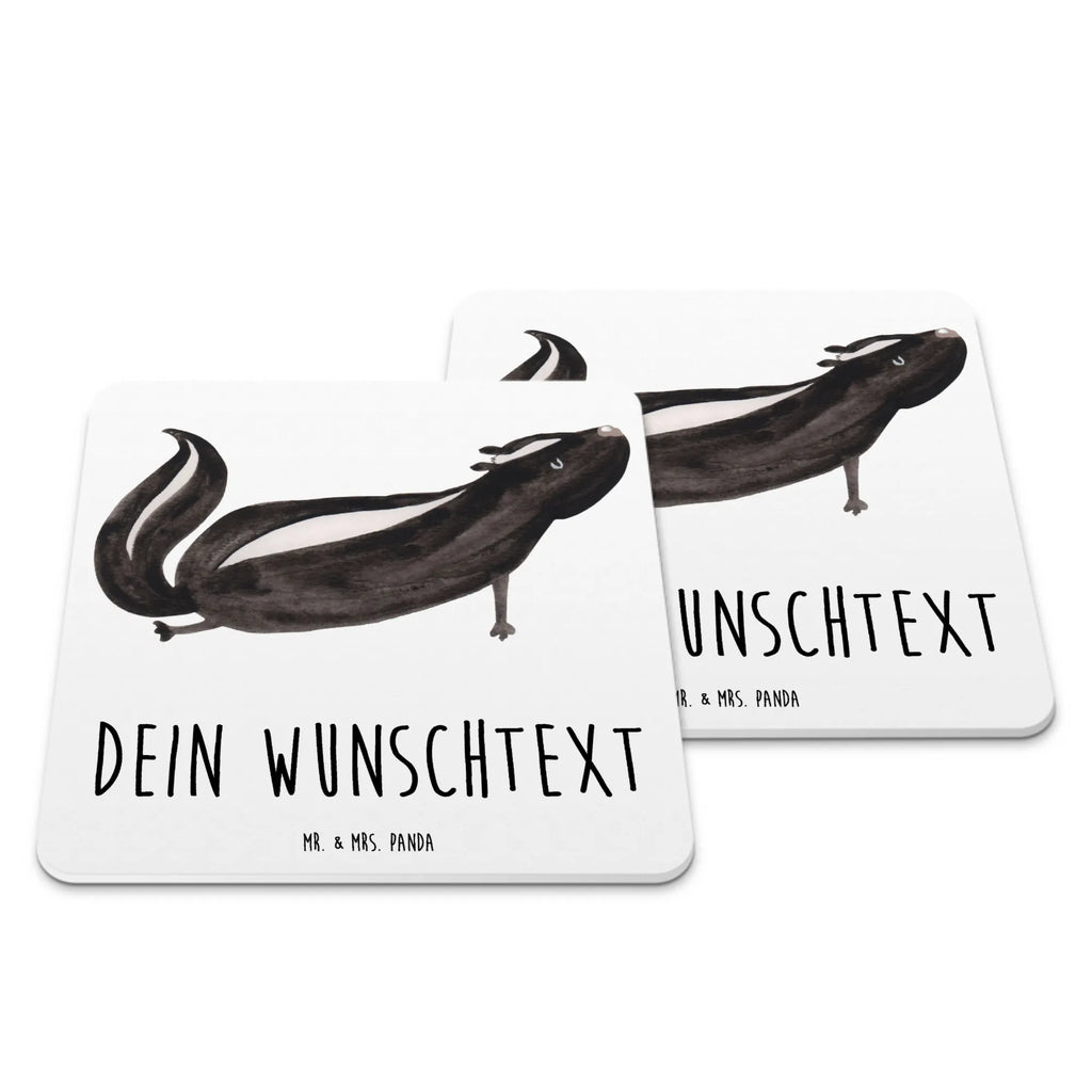 Personalisiertes Untersetzer Set Stinktier Yoga Kunststoff Untersetzer, Untersetzer Bedruckt, Untersetzer Set, Untersetzer, Untersetzer für Tassen, Untersetzer mit Namen, Untersetzer Personalisiert, Untersetzer mit Sprüchen, Glasuntersetzer, Personalisierte Untersetzer, Stinktier, Skunk, Liebe, Lache, Yoga, Stinki, Lebe, Namaste, Raubtier, Wildtier, Stinker