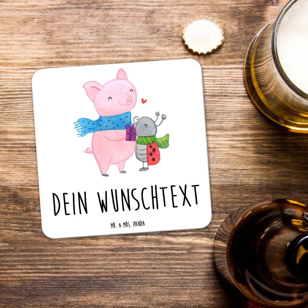 Personalised Coaster Set Glow Pig Snuggle Glasuntersetzer, Kunststoff Untersetzer, Untersetzer Set, Untersetzer Personalisiert, Untersetzer, Untersetzer Bedruckt, Untersetzer mit Sprüchen, Untersetzer für Tassen, Personalisierte Untersetzer, Untersetzer mit Namen, Weihnachtsdeko, Winter, Weihnachten, Wintermotiv, Heiligabend, Advent, Nikolaus, Winterlicher Glühwein Spruch, Süßer Marienkäfer Gibt Geschenk, Handgezeichnetes Glühschwein, Glühwein Ist Köstlich Spruch, Kreatives Glühschwein Design, Smörle Der Stolze Marienkäfer, Romantische Geschenkidee Glühwein, Herzliches Marienkäfer Motiv, Marienkäfer in Winterkleidung, Glühwein Liebhaber Geschenk