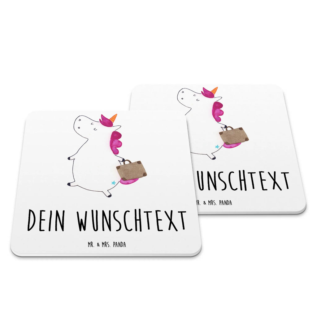Personalisiertes Untersetzer Set Einhorn Koffer Untersetzer mit Sprüchen, Glasuntersetzer, Untersetzer für Tassen, Personalisierte Untersetzer, Untersetzer, Untersetzer Personalisiert, Untersetzer Bedruckt, Kunststoff Untersetzer, Untersetzer Set, Untersetzer mit Namen, Unicorn, Einhorn, Einhörner, Einhorn Deko, Kind, Gepäck, Koffer, Abenteuer, Albern, Verreisen, Spaß, Erwachsen, Witzig, Reise, Lustig