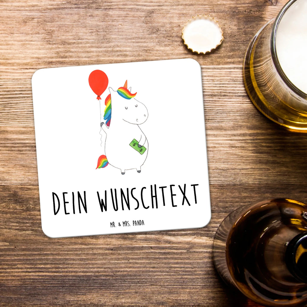 Personalised Coaster Set unicorn balloon Untersetzer Set, Untersetzer mit Namen, Untersetzer, Untersetzer mit Sprüchen, Kunststoff Untersetzer, Personalisierte Untersetzer, Untersetzer Bedruckt, Glasuntersetzer, Untersetzer Personalisiert, Untersetzer für Tassen, Unicorn, Einhorn, Einhörner, Einhorn Deko, Geschenk, Freude, Luftballon, Lebenslust, Geld, Freundin