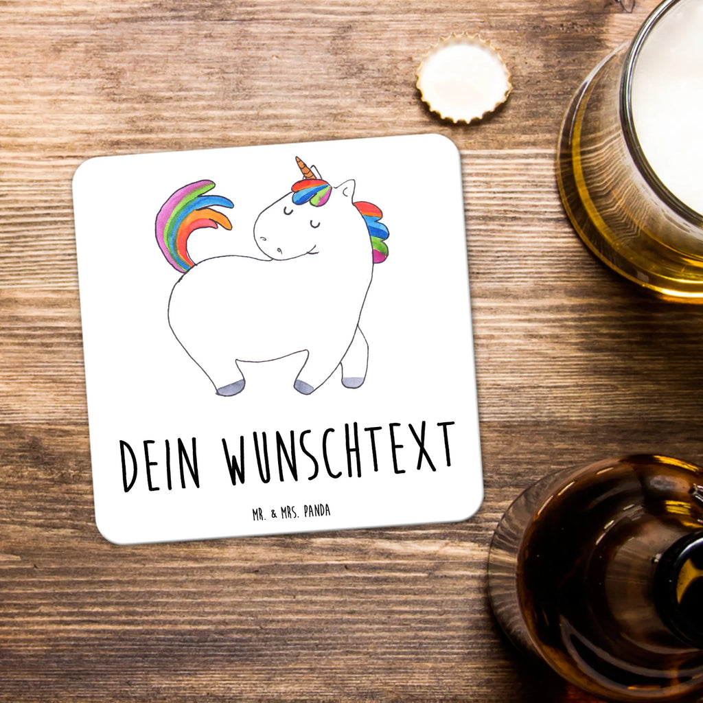 Personalised Coaster Set unicorn Swagger Personalisierte Untersetzer, Einhorn, Einhörner, Einhorn Deko, Unicorn, stolz, anders, bunt, Pferd, Reiter, Reiten, Freundin, Geschenk