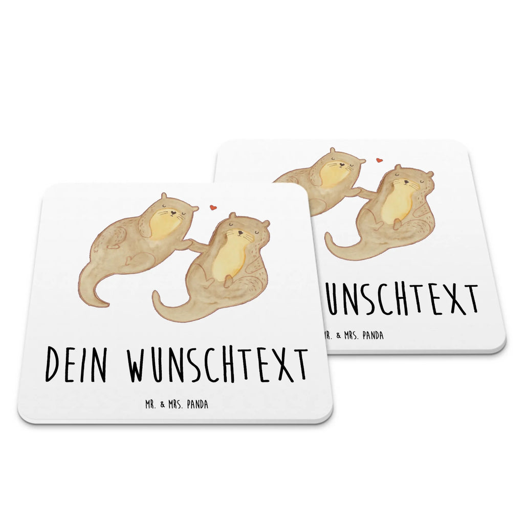 Personalised Coaster Set otter holding hands Personalisierte Untersetzer, Untersetzer mit Namen, Glasuntersetzer, Untersetzer, Untersetzer Set, Untersetzer Personalisiert, Untersetzer mit Sprüchen, Kunststoff Untersetzer, Untersetzer Bedruckt, Untersetzer für Tassen, Otter, Fischotter, Seeotter, Otter Seeotter See Otter