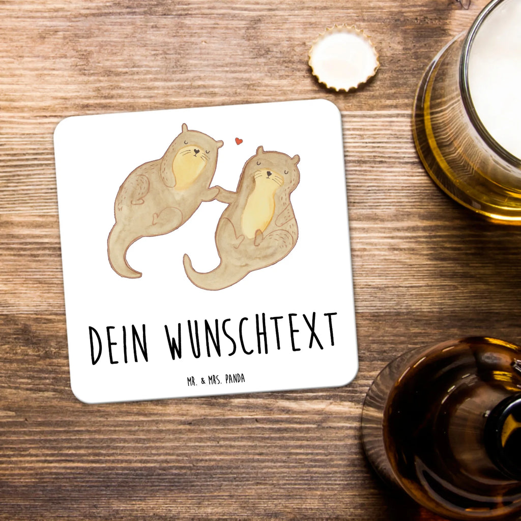 Personalised Coaster Set otter holding hands Personalisierte Untersetzer, Untersetzer mit Namen, Glasuntersetzer, Untersetzer, Untersetzer Set, Untersetzer Personalisiert, Untersetzer mit Sprüchen, Kunststoff Untersetzer, Untersetzer Bedruckt, Untersetzer für Tassen, Otter, Fischotter, Seeotter, Otter Seeotter See Otter