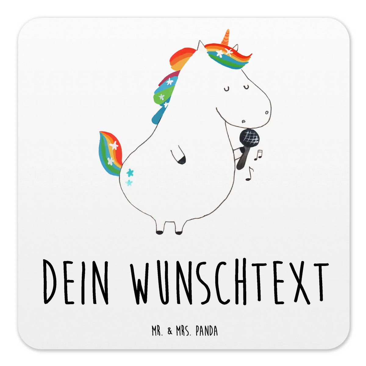 Personalised Coaster Set unicorn Singer Singer gift, confetti, Singer present, celebration, unicorn saying, Birthday