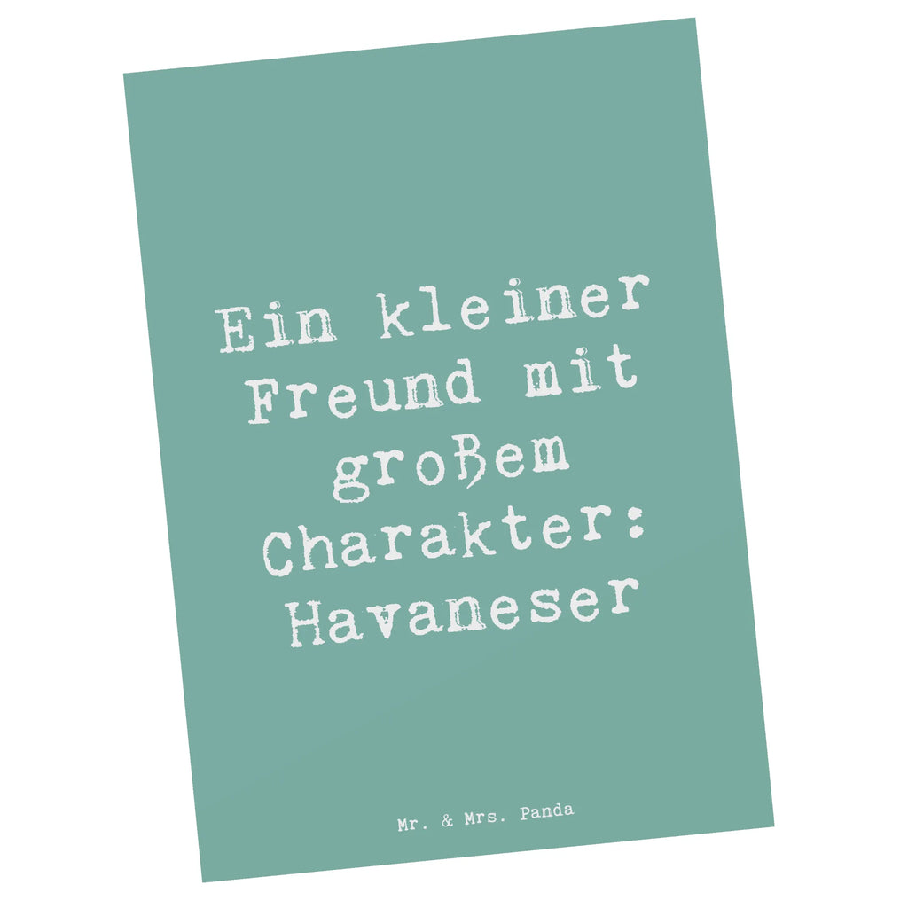 Postcard Saying Ein kleiner Freund mit großem Charakter: Havaneser Einladungskarten Geburtstag, Einladungskarte, Ansichtskarten, Dankeskarte, Grußkarte, Einladung Geburtstag, Postkarte, Geburtstagskarte, Einladung, Ansichtskarte, Karte, Geschenkkarte, Hund, Hunderasse, Rassehund, Hundebesitzer, Geschenk, Tierfreund, Schenken, Welpe