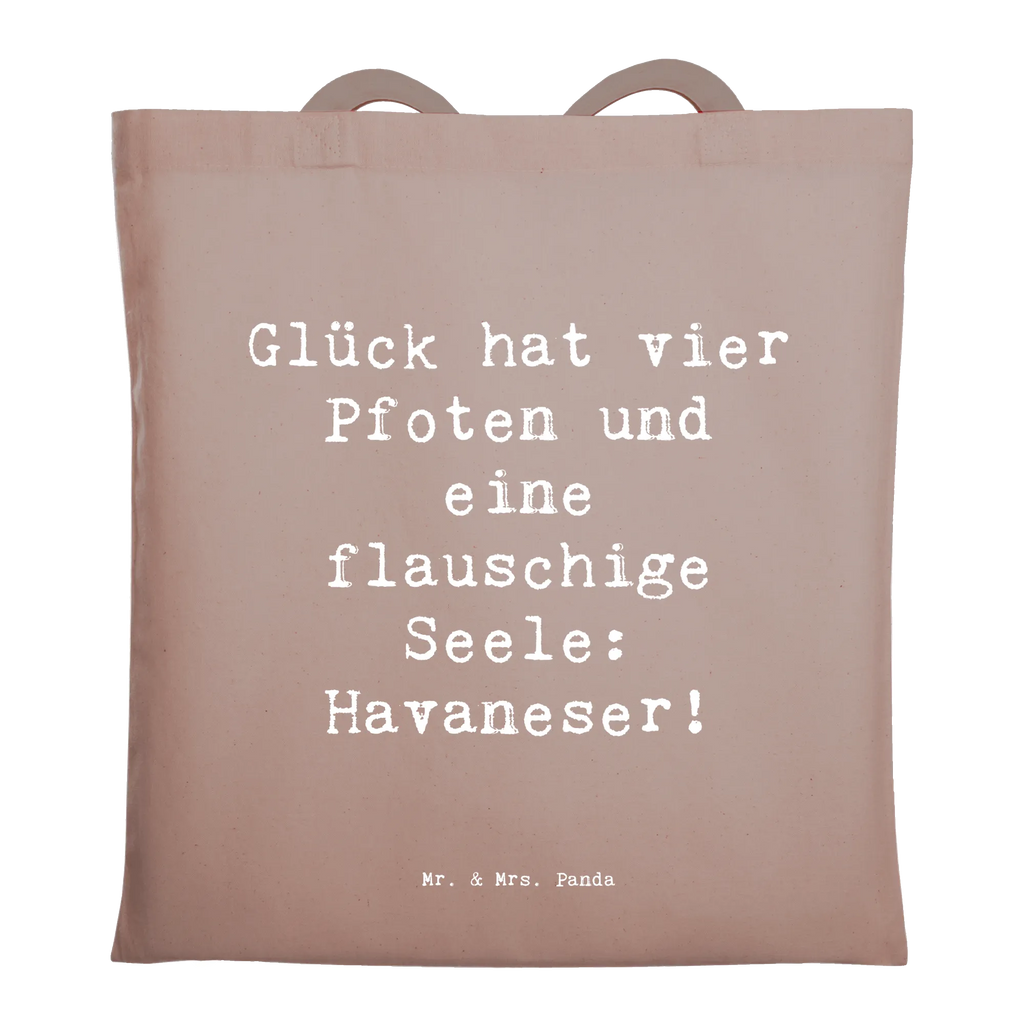 Tote bag Saying Glück hat vier Pfoten und eine flauschige Seele: Havaneser! Shopper, Jutetasche, Badetasche, Schultertasche, Beuteltasche, Stofftasche, Beutel, Tragetasche, Einkaufstasche, Tasche, Umhängetasche, Jutebeutel, Laptoptasche, Strandtasche, Einkaufstüte, Stoffbeutel, Hund, Hunderasse, Rassehund, Hundebesitzer, Geschenk, Tierfreund, Schenken, Welpe