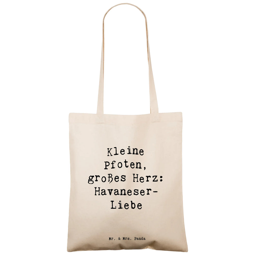 Tote bag Saying Kleine Pfoten, großes Herz: Havaneser-Liebe Jutetasche, Beutel, Shopper, Strandtasche, Tragetasche, Schultertasche, Stoffbeutel, Umhängetasche, Stofftasche, Jutebeutel, Badetasche, Beuteltasche, Einkaufstüte, Laptoptasche, Einkaufstasche, Tasche, Hund, Hunderasse, Rassehund, Hundebesitzer, Geschenk, Tierfreund, Schenken, Welpe