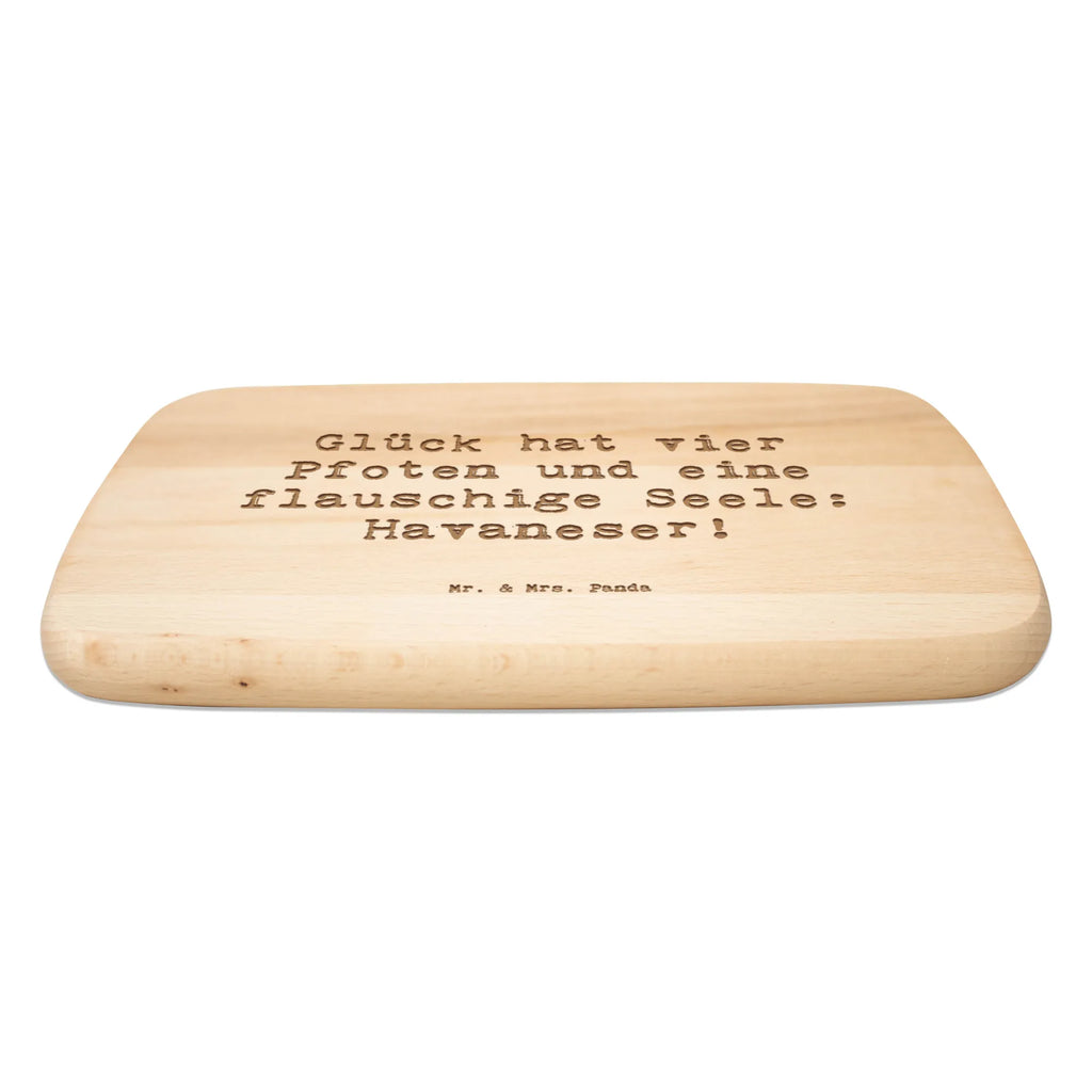 Frühstücksbrett Spruch Havaneser Glück Holzbrett, Schneidebrett, Frühstücksbrett, Frühstücksbrettchen, Schneidebrett Holz, Küchenbrett, Hund, Hunderasse, Rassehund, Hundebesitzer, Geschenk, Tierfreund, Schenken, Welpe