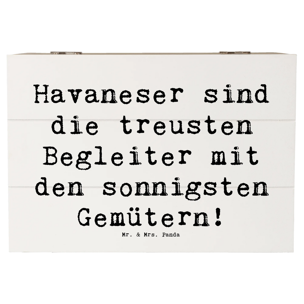 Holzkiste Spruch Havaneser Begleiter Aufbewahrungsbox, Holzkiste, Dekokiste, Geschenkbox, Erinnerungsbox, Schatulle, Schatzkiste, XXL, Kiste, Truhe, Erinnerungskiste, Geschenkdose, Hund, Hunderasse, Rassehund, Hundebesitzer, Geschenk, Tierfreund, Schenken, Welpe