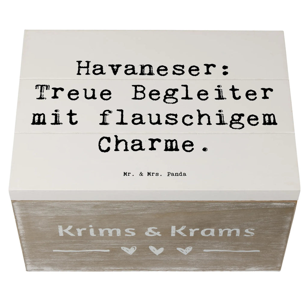 Holzkiste Spruch Havaneser Charme Geschenkdose, Erinnerungsbox, Dekokiste, Schatzkiste, Schatulle, Aufbewahrungsbox, Erinnerungskiste, Kiste, Truhe, Holzkiste, Geschenkbox, XXL, Hund, Hunderasse, Rassehund, Hundebesitzer, Geschenk, Tierfreund, Schenken, Welpe