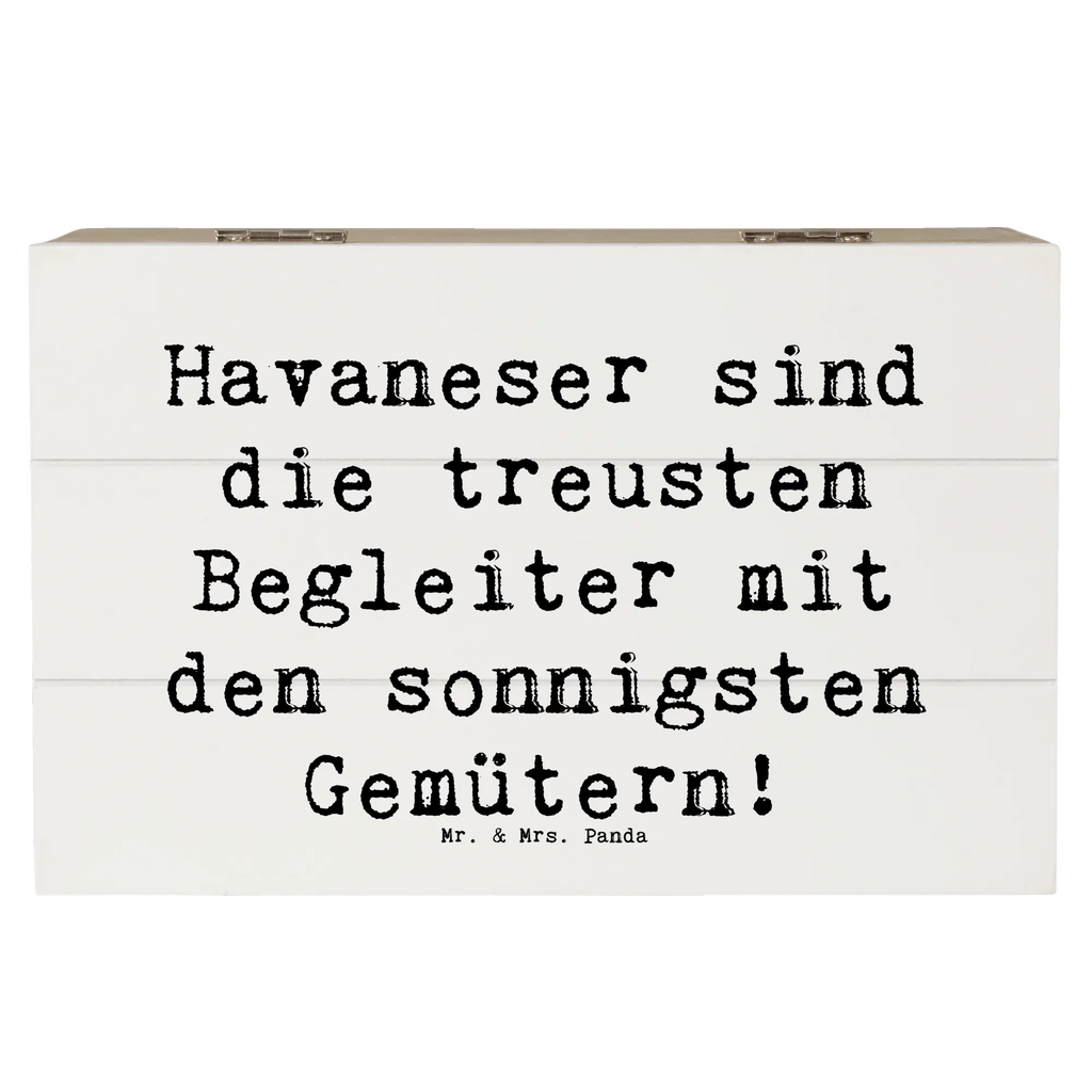 Holzkiste Spruch Havaneser Begleiter Aufbewahrungsbox, Holzkiste, Dekokiste, Geschenkbox, Erinnerungsbox, Schatulle, Schatzkiste, XXL, Kiste, Truhe, Erinnerungskiste, Geschenkdose, Hund, Hunderasse, Rassehund, Hundebesitzer, Geschenk, Tierfreund, Schenken, Welpe