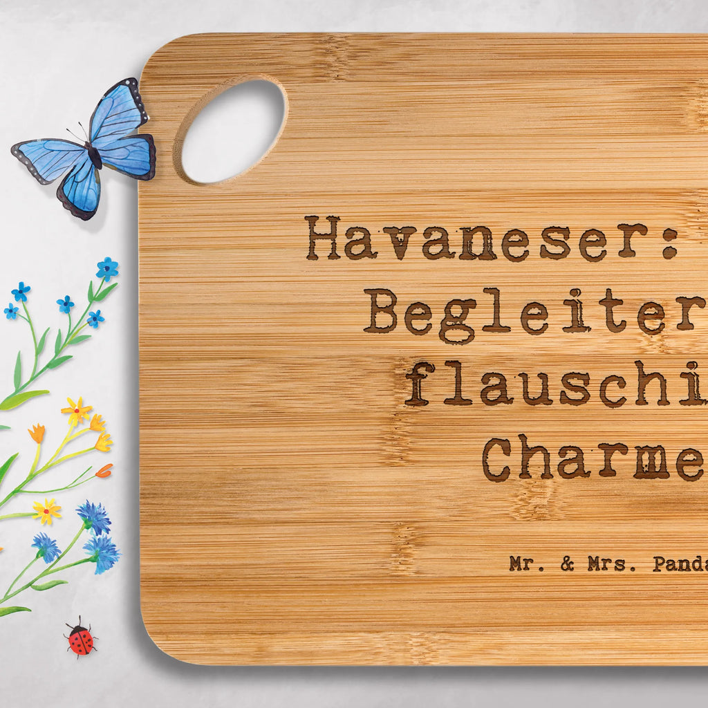 Serving board Saying Havaneser: Treue Begleiter mit flauschigem Charme. breakfast board, Board, cutting board, Dog, dog breed, purebred dog, dog owner, gift, animal lover, giving, puppy