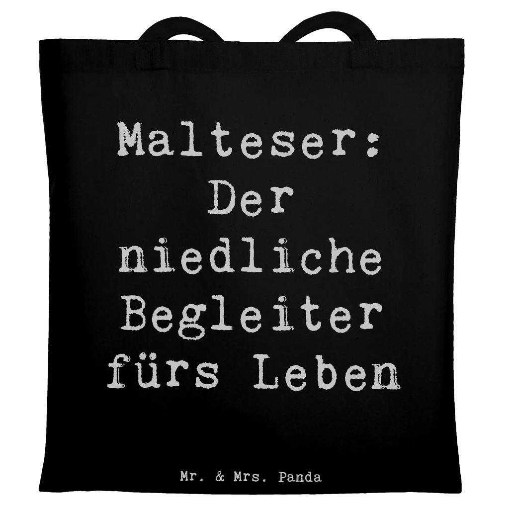 Tote bag Saying Malteser: Der niedliche Begleiter fürs Leben Umhängetasche, Tragetasche, Shopper, Laptoptasche, Beutel, Beuteltasche, Schultertasche, Tasche, Einkaufstasche, Jutebeutel, Jutetasche, Stofftasche, Strandtasche, Einkaufstüte, Badetasche, Stoffbeutel, Hund, Hunderasse, Rassehund, Hundebesitzer, Geschenk, Tierfreund, Schenken, Welpe