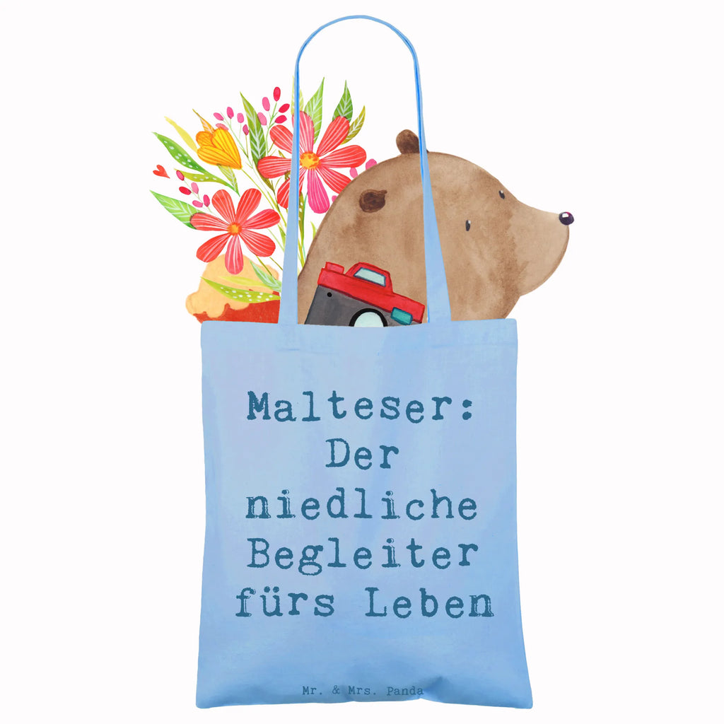 Tote bag Saying Malteser: Der niedliche Begleiter fürs Leben Umhängetasche, Tragetasche, Shopper, Laptoptasche, Beutel, Beuteltasche, Schultertasche, Tasche, Einkaufstasche, Jutebeutel, Jutetasche, Stofftasche, Strandtasche, Einkaufstüte, Badetasche, Stoffbeutel, Hund, Hunderasse, Rassehund, Hundebesitzer, Geschenk, Tierfreund, Schenken, Welpe