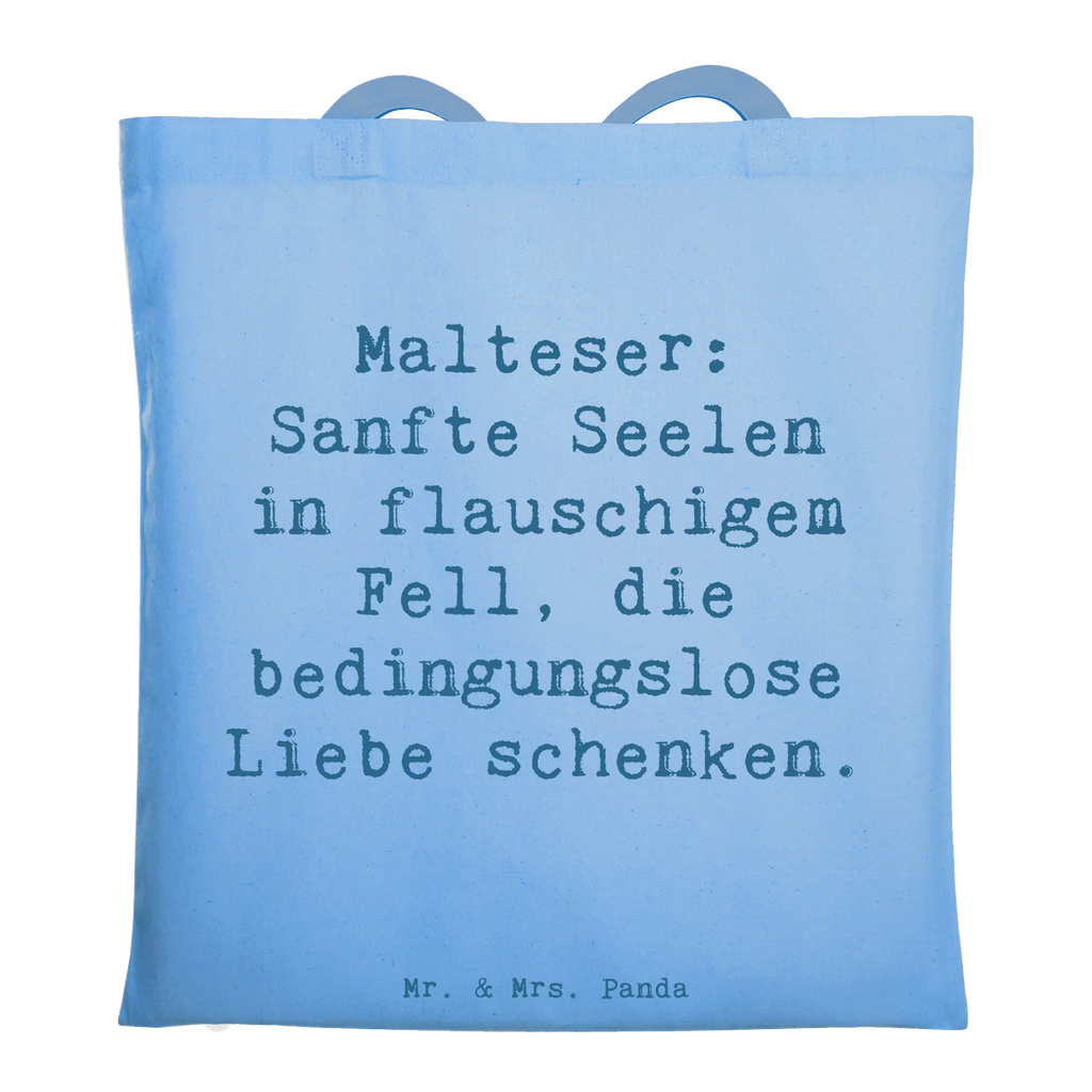 Tote bag Saying Malteser: Sanfte Seelen in flauschigem Fell, die bedingungslose Liebe schenken. Beuteltasche, Beutel, Einkaufstasche, Jutebeutel, Stoffbeutel, Tasche, Shopper, Umhängetasche, Strandtasche, Schultertasche, Stofftasche, Tragetasche, Badetasche, Jutetasche, Einkaufstüte, Laptoptasche, Hund, Hunderasse, Rassehund, Hundebesitzer, Geschenk, Tierfreund, Schenken, Welpe