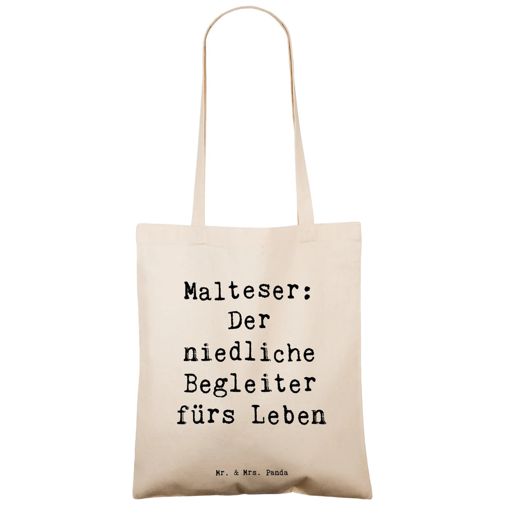 Tote bag Saying Malteser: Der niedliche Begleiter fürs Leben Umhängetasche, Tragetasche, Shopper, Laptoptasche, Beutel, Beuteltasche, Schultertasche, Tasche, Einkaufstasche, Jutebeutel, Jutetasche, Stofftasche, Strandtasche, Einkaufstüte, Badetasche, Stoffbeutel, Hund, Hunderasse, Rassehund, Hundebesitzer, Geschenk, Tierfreund, Schenken, Welpe