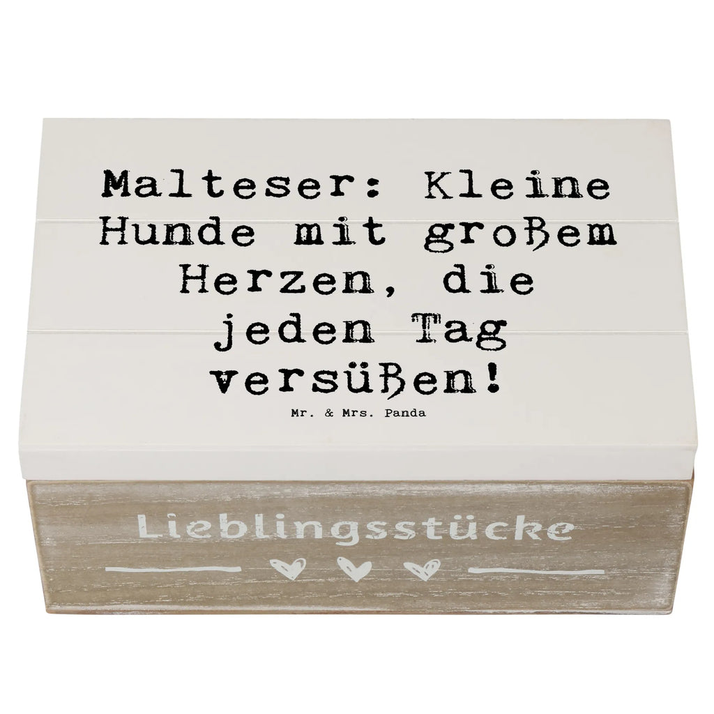 Holzkiste Spruch Malteser Herz Geschenkdose, Erinnerungskiste, XXL, Truhe, Erinnerungsbox, Dekokiste, Schatulle, Holzkiste, Aufbewahrungsbox, Kiste, Schatzkiste, Geschenkbox, Hund, Hunderasse, Rassehund, Hundebesitzer, Geschenk, Tierfreund, Schenken, Welpe