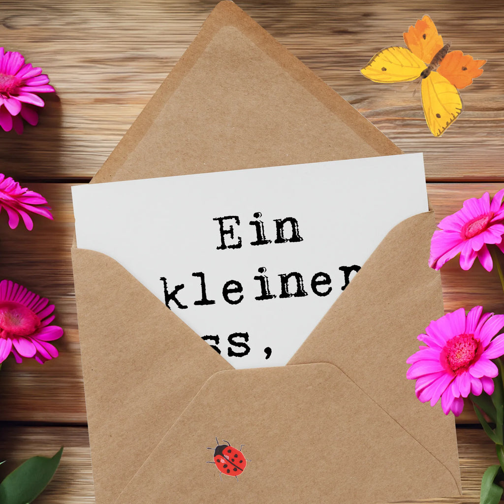 Deluxe Card Saying Ein kleiner Biss, ein großes Glück Karte, Hochwertige Klappkarte, Grußkarte, Glückwunschkarte, Hochzeitskarte, Hochwertige Grußkarte, Einladungskarte, Geburtstagskarte, Klappkarte, Hund, Hunderasse, Rassehund, Hundebesitzer, Geschenk, Tierfreund, Schenken, Welpe