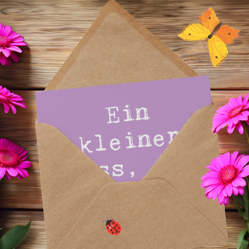 Deluxe Card Saying Ein kleiner Biss, ein großes Glück Karte, Hochwertige Klappkarte, Grußkarte, Glückwunschkarte, Hochzeitskarte, Hochwertige Grußkarte, Einladungskarte, Geburtstagskarte, Klappkarte, Hund, Hunderasse, Rassehund, Hundebesitzer, Geschenk, Tierfreund, Schenken, Welpe
