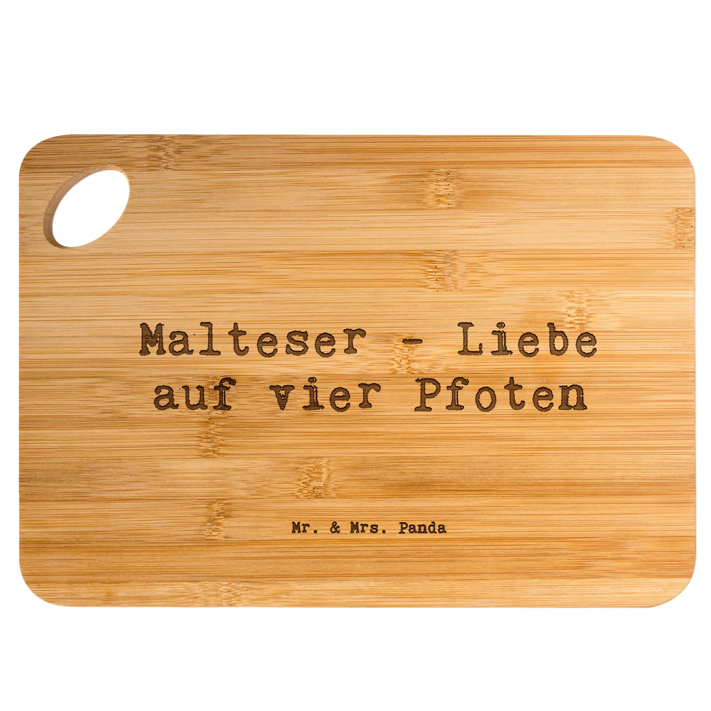 Bambus - deska do krojenia Przysłowie Malteser - Liebe auf vier Pfoten Pies, rasa psa, pies rasowy, właściciel psa, prezent, miłośnik zwierząt, dawanie, szczeniak