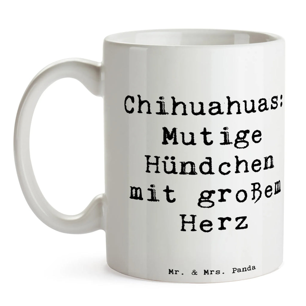 Tasse Spruch Chihuahua Mut Porzellantasse, Tasse mit Motiven, Tasse mit Zitaten, Keramiktasse, Teetasse, Tasse, Bürotasse, Kaffeetasse, Geschenktasse, Hund, Hunderasse, Rassehund, Hundebesitzer, Geschenk, Tierfreund, Schenken, Welpe